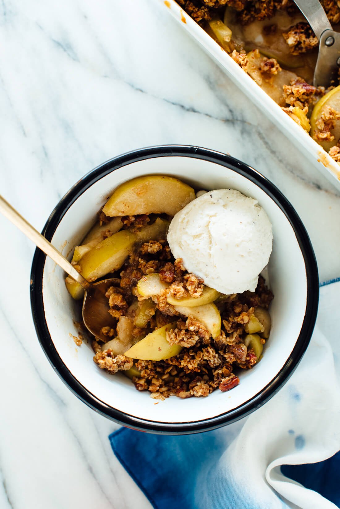 Gluten-free apple crisp recipe, perfect for the holidays!