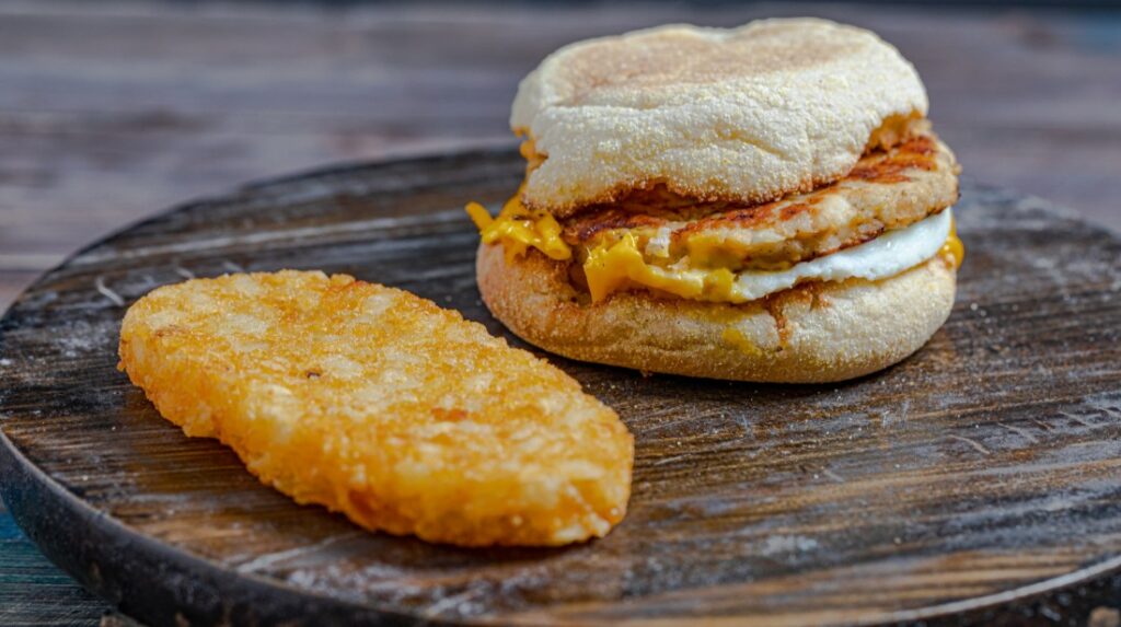 Hash Brown Egg McMuffin In Picture
