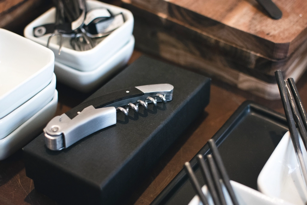 Wine opener on the table