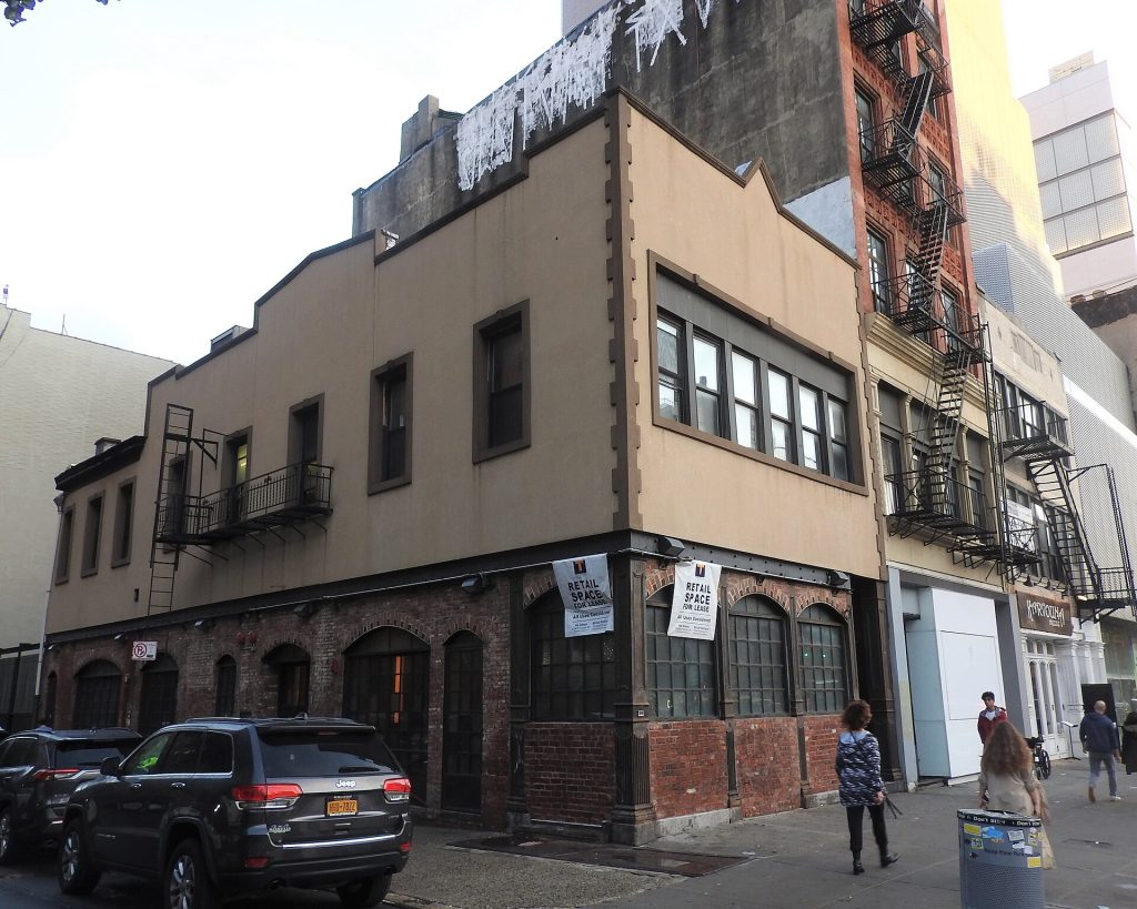 Storefronts along the Bowery in Lower Manhattan