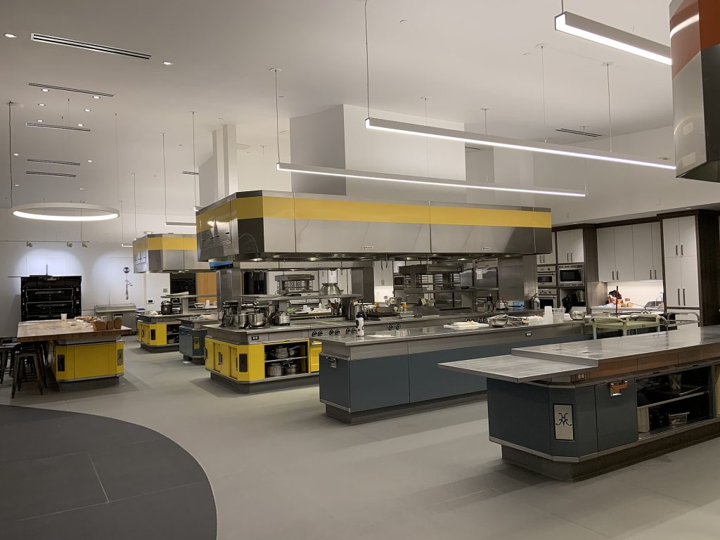 Commercial oven in a restaurant kitchen